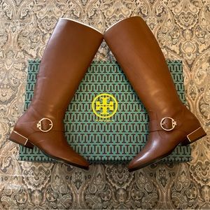 NIB Tory Burch Sofia Tall Leather Riding Boots Womens Sz 9 M